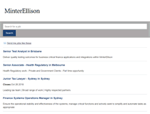 Tablet Screenshot of careers.minterellison.com